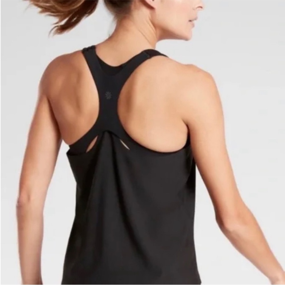 Athleta Black Ultimate 2-in-1 Support Top & Athleta Zeypher T Bundle - Picture 8 of 13